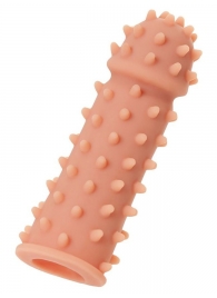 Телесная реалистичная насадка KOKOS Extreme Sleeve 03 с дополнительной стимуляцией - 12,7 см. - KOKOS - в Тюмени купить с доставкой