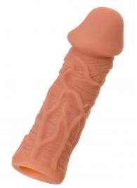 Телесная реалистичная насадка KOKOS Extreme Sleeve 05 с дополнительной стимуляцией - 12,7 см. - KOKOS - в Тюмени купить с доставкой