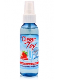 Очищающий спрей для игрушек CLEAR TOY Strawberry - 100 мл. - Биоритм - купить с доставкой в Тюмени
