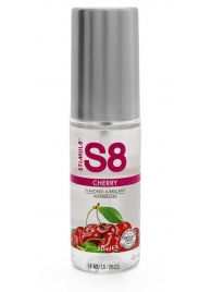 Смазка на водной основе S8 Flavored Lube со вкусом вишни - 50 мл. - Stimul8 - купить с доставкой в Тюмени