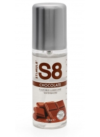 Смазка на водной основе S8 Flavored Lube со вкусом шоколада - 125 мл. - Stimul8 - купить с доставкой в Тюмени