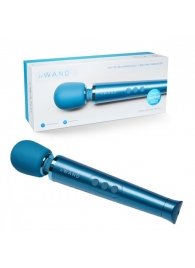Синий жезловый мини-вибратор Le Wand c 6 режимами вибрации - Le Wand