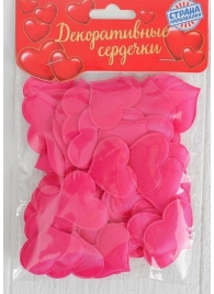 Набор ярко-розовых декоративных сердец - 50 шт. - Сима-Ленд - купить с доставкой в Тюмени