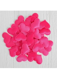 Набор ярко-розовых декоративных сердец - 50 шт. - Сима-Ленд - купить с доставкой в Тюмени