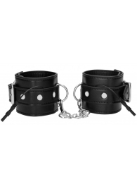 Черные наручники с электростимуляцией Electro Handcuffs - Shots Media BV - купить с доставкой в Тюмени