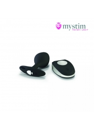 Черная пробка Mystim Rocking Vibe S с возможностью подключения к электростимулятору - 9,7 см. - MyStim - купить с доставкой в Тюмени
