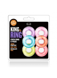 Набор из 6 эрекционных колец King of the Ring - Blush Novelties - в Тюмени купить с доставкой