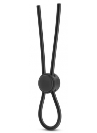 Черное силиконовое лассо на пенис SILICONE LOOP COCK RING - Blush Novelties - в Тюмени купить с доставкой