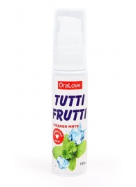 Гель-смазка Tutti-frutti со вкусом сладкой мяты - 30 гр. - Биоритм - купить с доставкой в Тюмени