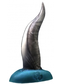 Черно-голубой фаллоимитатор  Дельфин small  - 25 см. - Erasexa - купить с доставкой в Тюмени