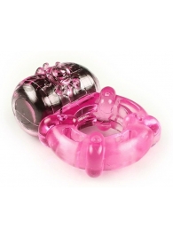Розовое эрекционное кольцо c вибропулей - Brazzers - в Тюмени купить с доставкой
