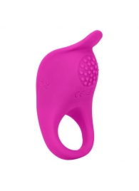 Ярко-розовое эрекционное виброкольцо Silicone Rechargeable Teasing Enhancer - California Exotic Novelties - в Тюмени купить с доставкой