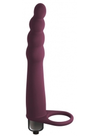 Бордовая вибронасадка для двойного проникновения Bramble - 16,5 см. - Lola Games - купить с доставкой в Тюмени