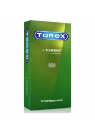 Текстурированные презервативы Torex  С точками  - 12 шт. - Torex - купить с доставкой в Тюмени