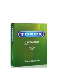 Текстурированные презервативы Torex  С точками  - 3 шт. - Torex - купить с доставкой в Тюмени