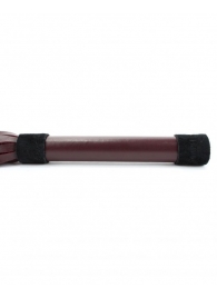 Бордовая плеть Ladys Arsenal с гладкой ручкой - 45 см. - БДСМ Арсенал - купить с доставкой в Тюмени