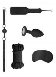 Черный игровой набор Introductory Bondage Kit №5 - Shots Media BV - купить с доставкой в Тюмени