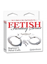 Металлические наручники Beginner s Metal Cuffs - Pipedream - купить с доставкой в Тюмени