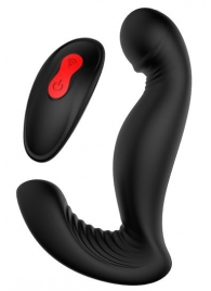 Черный вибромассажер простаты SWIRLING P-PLEASER - Dream Toys - в Тюмени купить с доставкой