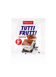 Пробник гель-смазки Tutti-frutti со вкусом тирамису - 4 гр. - Биоритм - купить с доставкой в Тюмени