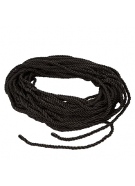 Черная веревка для шибари BDSM Rope - 30 м. - California Exotic Novelties - купить с доставкой в Тюмени