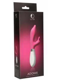 Розовый вибратор-кролик Adonis - 21,5 см. - Shots Media BV