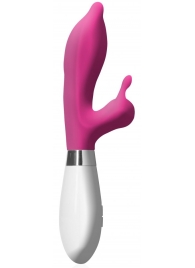 Розовый вибратор-кролик Adonis - 21,5 см. - Shots Media BV