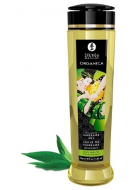Массажное масло Organica с ароматом зеленого чая - 240 мл. - Shunga - купить с доставкой в Тюмени