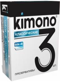 Классические презервативы KIMONO - 3 шт. - Kimono - купить с доставкой в Тюмени