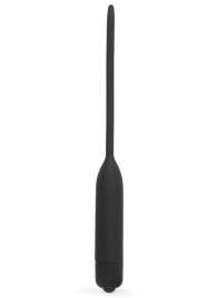 Черный уретральный виброплаг Silicone Vibrating Urethral Dilator - 21 см. - Lovetoy - купить с доставкой в Тюмени