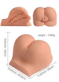 Телесная вагина с двумя отверстиями - SHEQU - #SOTBIT_REGIONS_UF_V_REGION_NAME# купить с доставкой