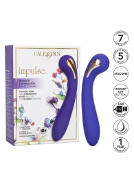 Фиолетовый вибромассажер с электростимуляцией Intimate Estim Petite G Wand - 19 см. - California Exotic Novelties - купить с доставкой в Тюмени