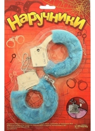 Голубые плюшевые наручники с ключиками - Сима-Ленд - купить с доставкой в Тюмени
