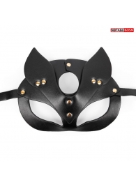 Черная игровая маска с ушками - Notabu - купить с доставкой в Тюмени