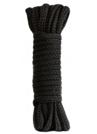 Черная веревка Tende - 10 м. - Lola Games - купить с доставкой в Тюмени