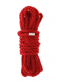 Красная веревка для шибари DELUXE BONDAGE ROPE - 5 м. - Dream Toys - купить с доставкой в Тюмени