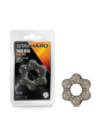 Дымчатое эрекционное кольцо Stay Hard Thick Bead Cock Ring - Blush Novelties - в Тюмени купить с доставкой