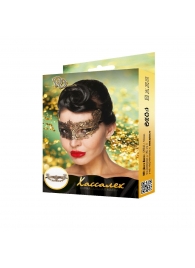 Золотистая карнавальная маска  Хассалех - Джага-Джага купить с доставкой