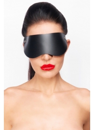 Черная кожаная маска без прорезей для глаз - Джага-Джага - купить с доставкой в Тюмени