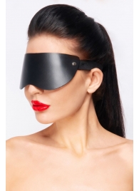 Черная кожаная маска без прорезей для глаз - Джага-Джага - купить с доставкой в Тюмени