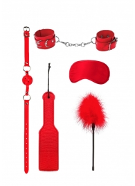 Красный игровой набор БДСМ Introductory Bondage Kit №4 - Shots Media BV - купить с доставкой в Тюмени