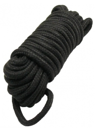 Черная верёвка для бондажа и декоративной вязки - 10 м. - Eroticon - купить с доставкой в Тюмени