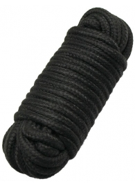 Черная верёвка для бондажа и декоративной вязки - 10 м. - Eroticon - купить с доставкой в Тюмени