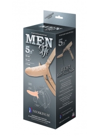 Телесный мужской парапротез MEN STYLE - 15 см. - LOVETOY (А-Полимер) - купить с доставкой в Тюмени