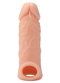 Телесная насадка EXTENDER WITH BALL STRAP 5.5 - 14 см. - Dream Toys - в Тюмени купить с доставкой