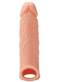 Телесная насадка EXTENDER WITH BALL STRAP 6.5 - 17 см. - Dream Toys - в Тюмени купить с доставкой