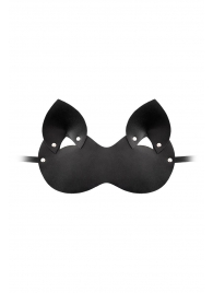 Закрытая черная маска  Кошка - Штучки-дрючки - купить с доставкой в Тюмени