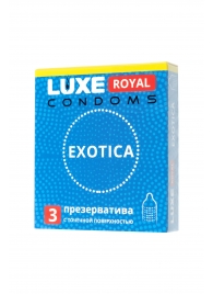 Текстурированные презервативы LUXE Royal Exotica - 3 шт. - Luxe - купить с доставкой в Тюмени