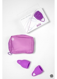 Набор из 2 лиловых менструальных чаш Tulip - Lola Games - купить с доставкой в Тюмени