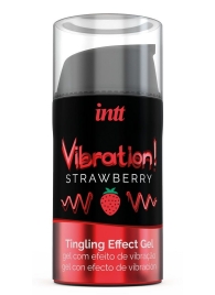 Жидкий интимный гель с эффектом вибрации Vibration! Strawberry - 15 мл. - INTT - купить с доставкой в Тюмени